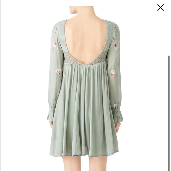 Free People Mohave Mint Mini Dress XS - Picture 3 of 5